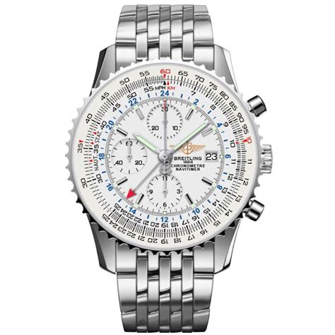 breitling navitimer world stainless steel bracelet|breitling navitimer discount.